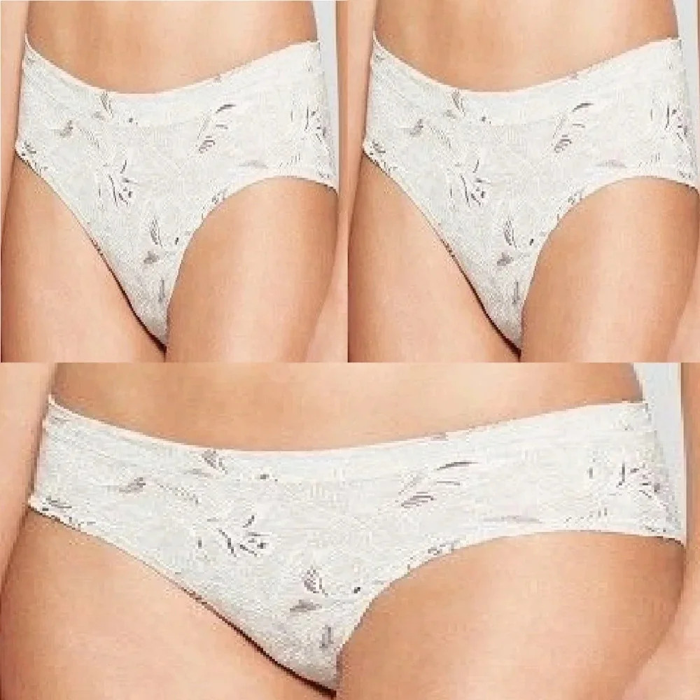 XS X-SMALL 3PK Gilligan & OMalley Cotton Modal Hipster Panty